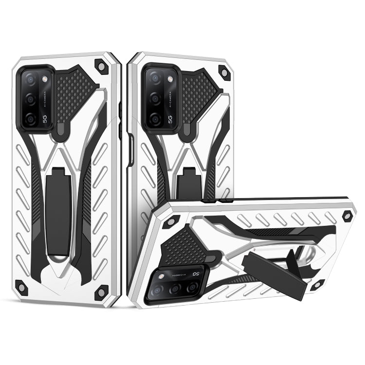 For OPPO A54 / A74 / A93 5G Shockproof TPU + PC Protective Case with Holder