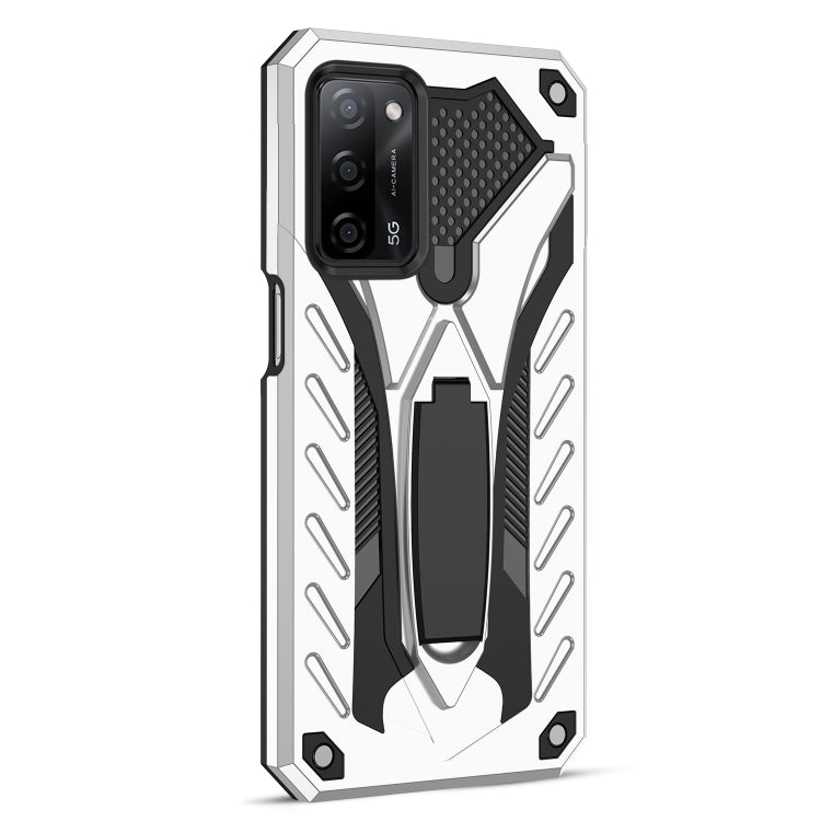 For OPPO A54 / A74 / A93 5G Shockproof TPU + PC Protective Case with Holder