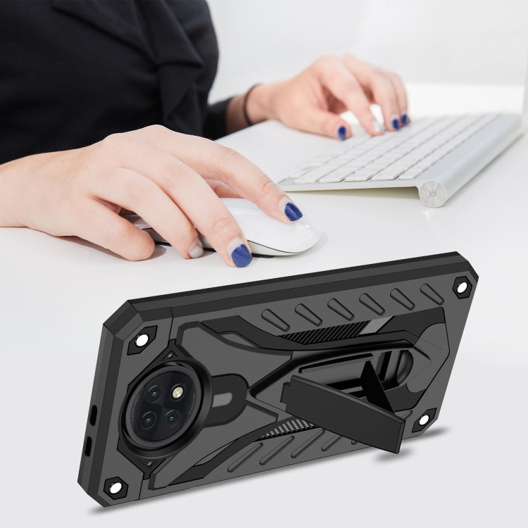 For Xiaomi Redmi Note 9 5G / Redmi Note 9T 5G Shockproof TPU + PC Protective Case with Holder