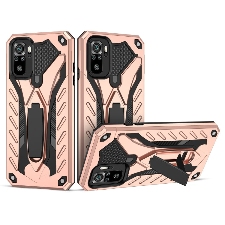 For Xiaomi Redmi Note 10 Shockproof TPU + PC Protective Case with Holder