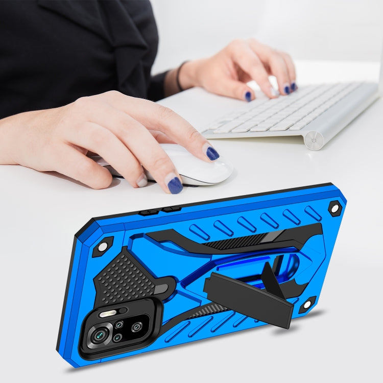 For Xiaomi Redmi Note 10 Shockproof TPU + PC Protective Case with Holder