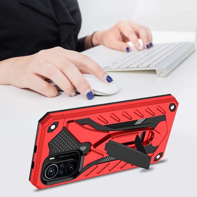 For Xiaomi Redmi K40 Pro+ / Poco F3 Shockproof TPU + PC Protective Case with Holder