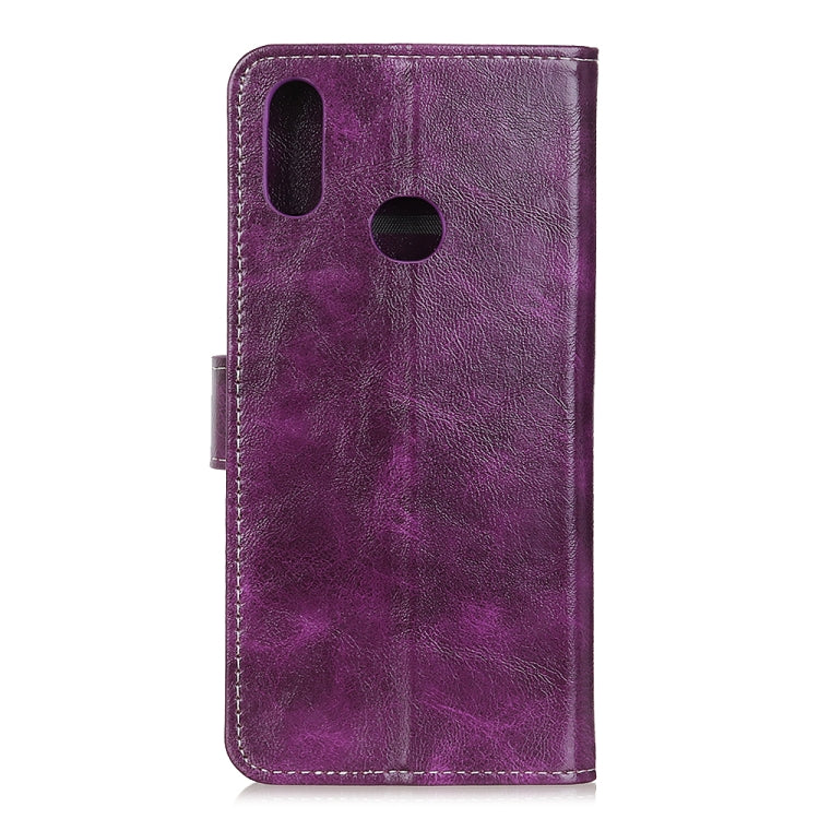 For Alcatel 3X Retro Crazy Horse Texture Horizontal Flip Leather Case with Holder & Card Slots & Photo Frame & Wallet