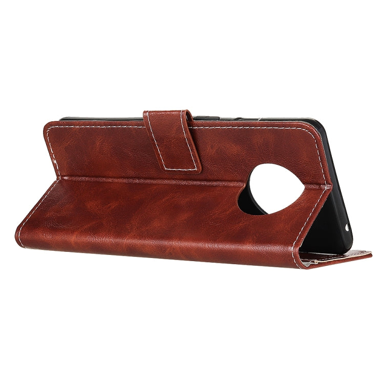 For Oneplus 7T Retro Crazy Horse Texture Horizontal Flip Leather Case with Holder & Card Slots & Photo Frame & Wallet