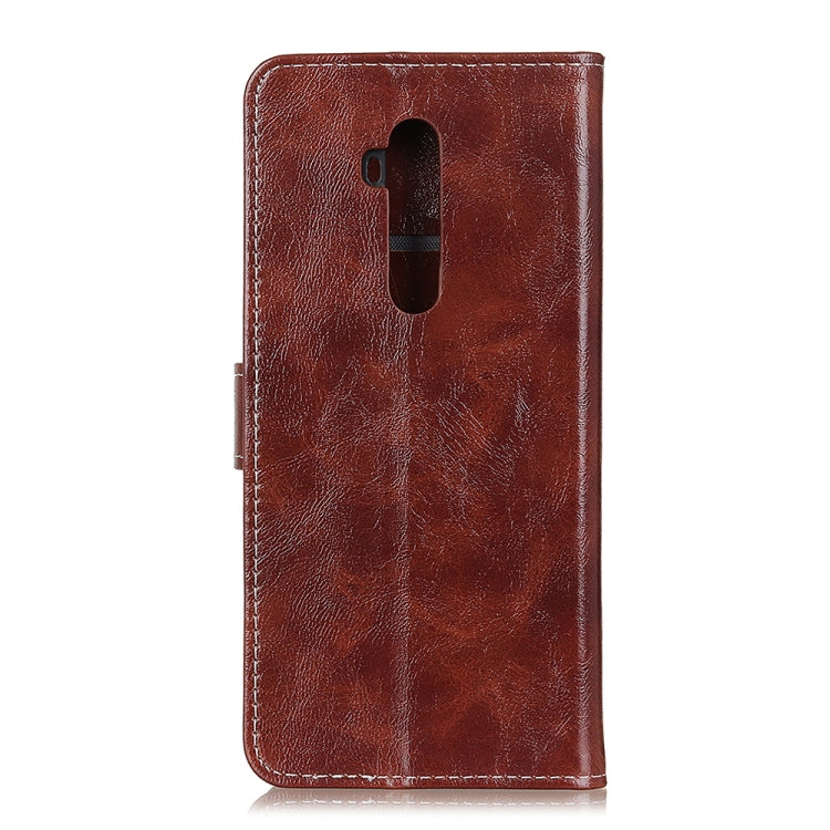 For Oneplus 7T Pro Retro Crazy Horse Texture Horizontal Flip Leather Case with Holder & Card Slots & Photo Frame & Wallet