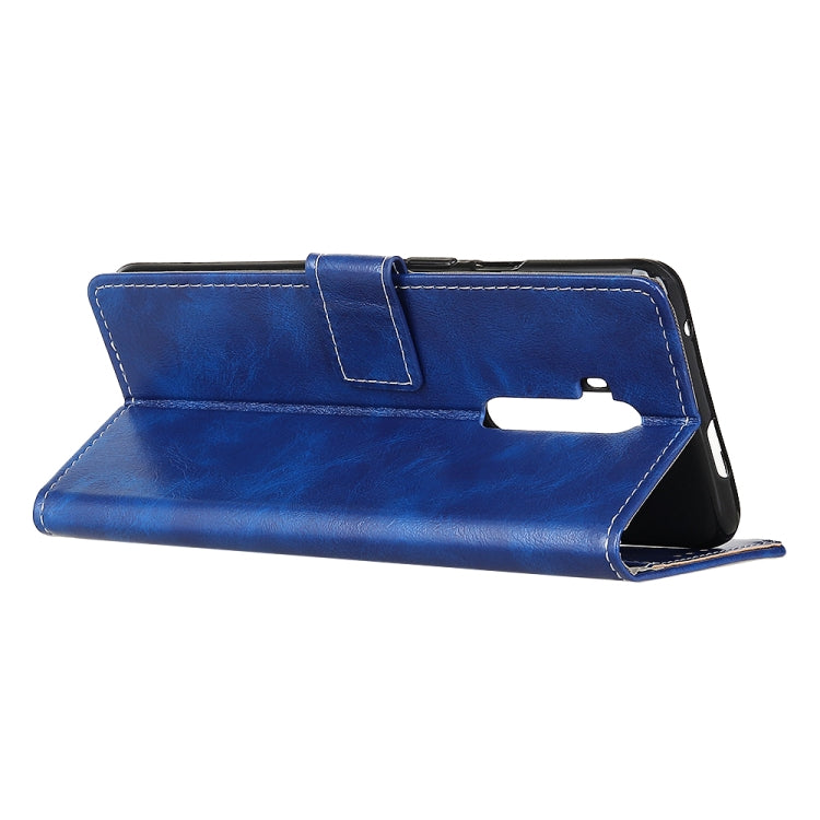 For Oneplus 7T Pro Retro Crazy Horse Texture Horizontal Flip Leather Case with Holder & Card Slots & Photo Frame & Wallet