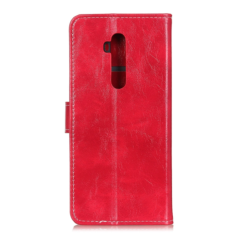 For Oneplus 7T Pro Retro Crazy Horse Texture Horizontal Flip Leather Case with Holder & Card Slots & Photo Frame & Wallet