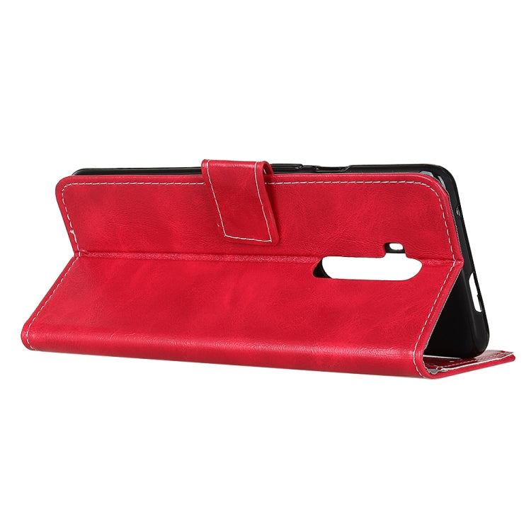 For Oneplus 7T Pro Retro Crazy Horse Texture Horizontal Flip Leather Case with Holder & Card Slots & Photo Frame & Wallet