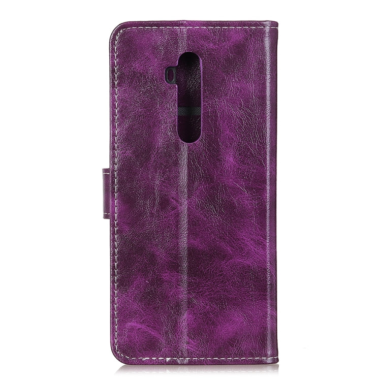For Oneplus 7T Pro Retro Crazy Horse Texture Horizontal Flip Leather Case with Holder & Card Slots & Photo Frame & Wallet