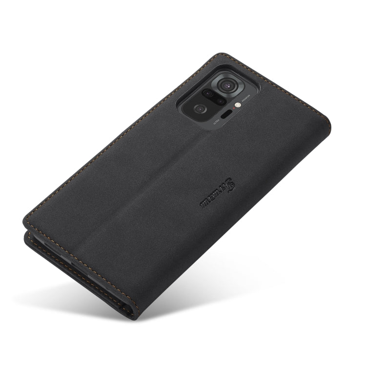 For Xiaomi Redmi Note 10 Pro Forwenw F1 Series Matte Strong Magnetism Horizontal Flip Leather Case with Holder & Card Slots & Wallet & Photo Frame