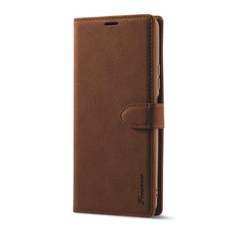 For Xiaomi Redmi Note 10 Pro Forwenw F1 Series Matte Strong Magnetism Horizontal Flip Leather Case with Holder & Card Slots & Wallet & Photo Frame