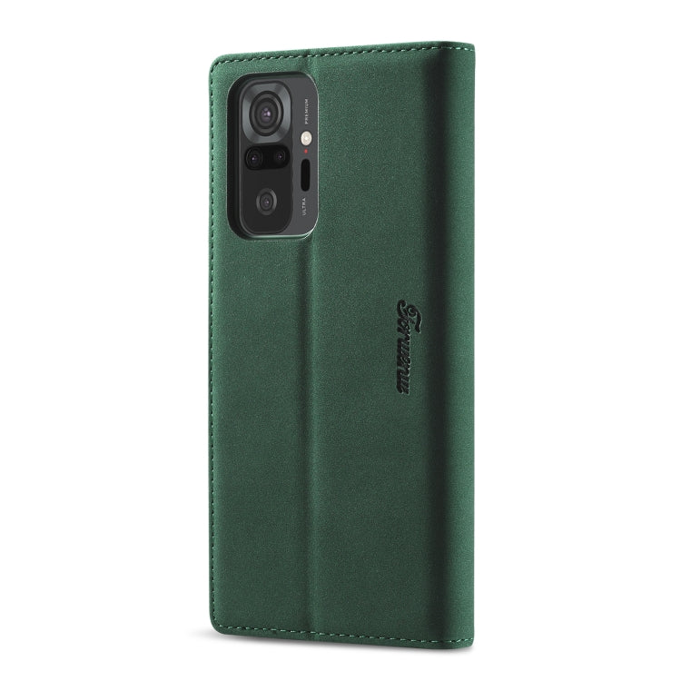 For Xiaomi Redmi Note 10 Pro Forwenw F1 Series Matte Strong Magnetism Horizontal Flip Leather Case with Holder & Card Slots & Wallet & Photo Frame