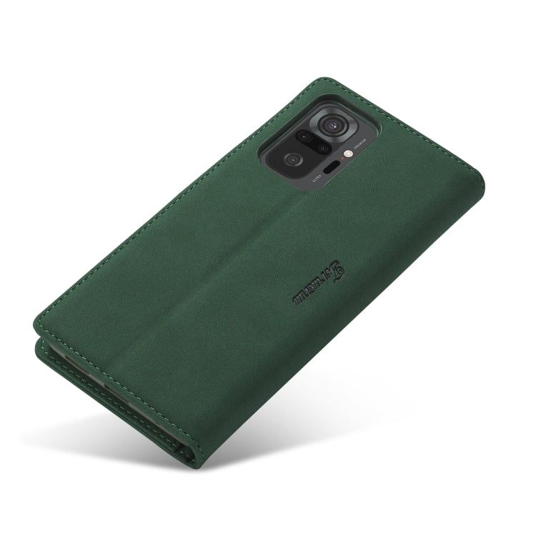 For Xiaomi Redmi Note 10 Pro Forwenw F1 Series Matte Strong Magnetism Horizontal Flip Leather Case with Holder & Card Slots & Wallet & Photo Frame