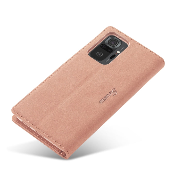For Xiaomi Redmi Note 10 Pro Forwenw F1 Series Matte Strong Magnetism Horizontal Flip Leather Case with Holder & Card Slots & Wallet & Photo Frame