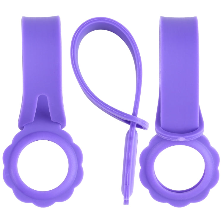 Shockproof Anti-scratch Flower Shape Silicone Protective Case Cover with Hang Loop For AirTag