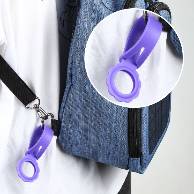 Shockproof Anti-scratch Flower Shape Silicone Protective Case Cover with Hang Loop For AirTag