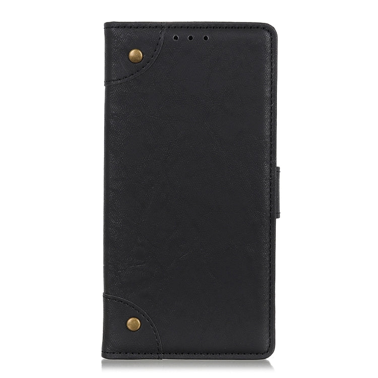 For Alcatel 3X Copper Buckle Retro Crazy Horse Texture Horizontal Flip Leather Case with Holder & Card Slots & Wallet