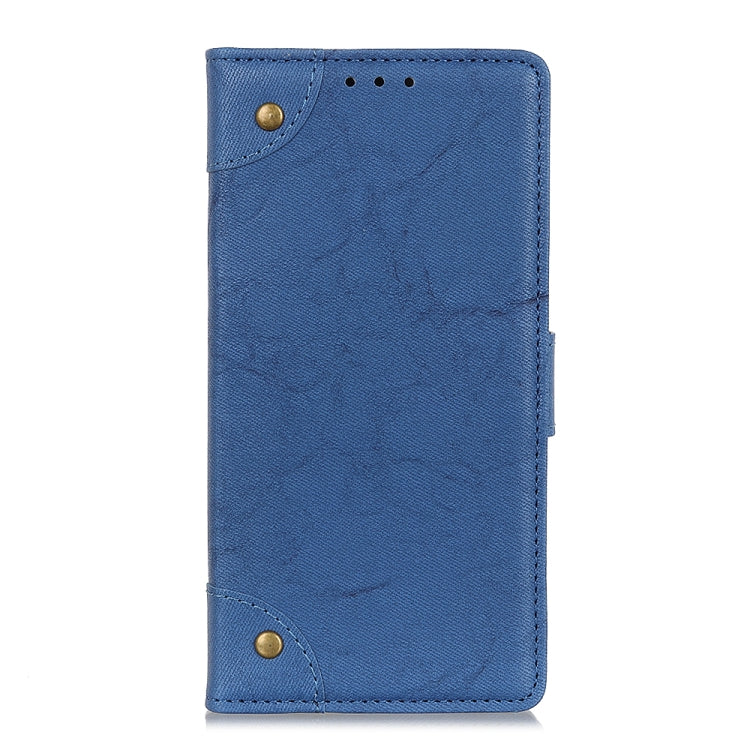 For Alcatel 3X Copper Buckle Retro Crazy Horse Texture Horizontal Flip Leather Case with Holder & Card Slots & Wallet