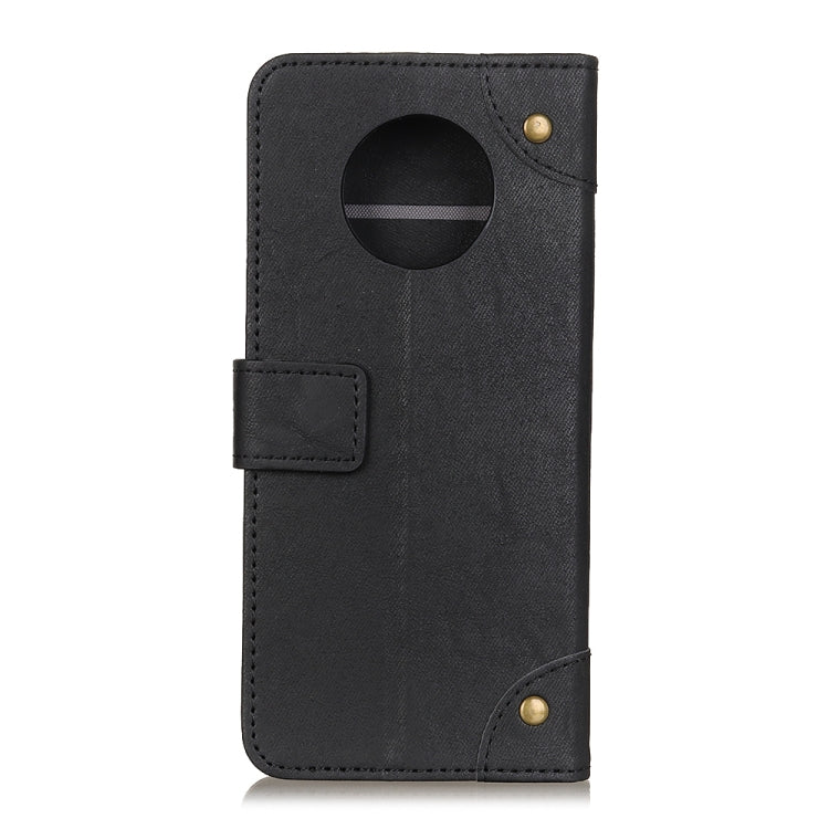 For Oneplus 7T Copper Buckle Retro Crazy Horse Texture Horizontal Flip Leather Case with Holder & Card Slots & Wallet