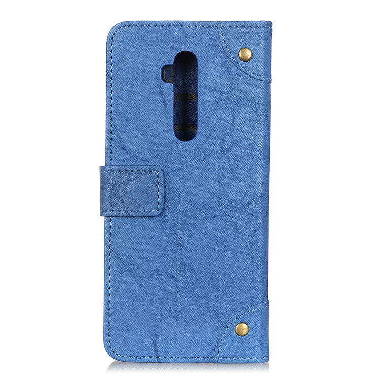 For Oneplus 7T Pro Copper Buckle Retro Crazy Horse Texture Horizontal Flip Leather Case with Holder & Card Slots & Wallet