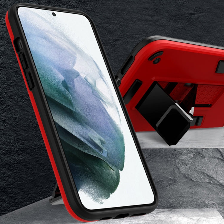 For Samsung Galaxy S21+ 5G 2 in 1 PC + TPU Shockproof Protective Case with Invisible Holder