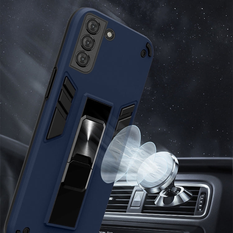 For Samsung Galaxy S21+ 5G 2 in 1 PC + TPU Shockproof Protective Case with Invisible Holder