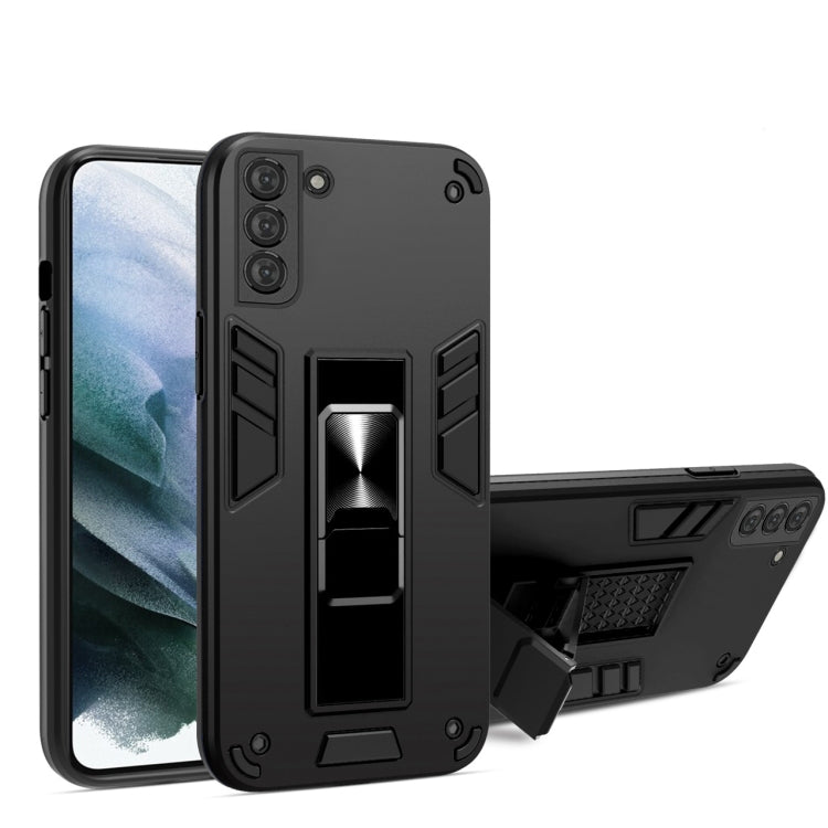 For Samsung Galaxy S21+ 5G 2 in 1 PC + TPU Shockproof Protective Case with Invisible Holder