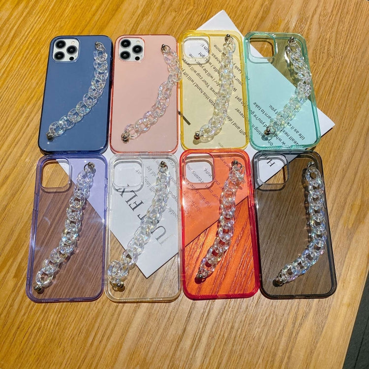 For iPhone 12 Pro Max Dream Color Bracelet Transparent Protective Case