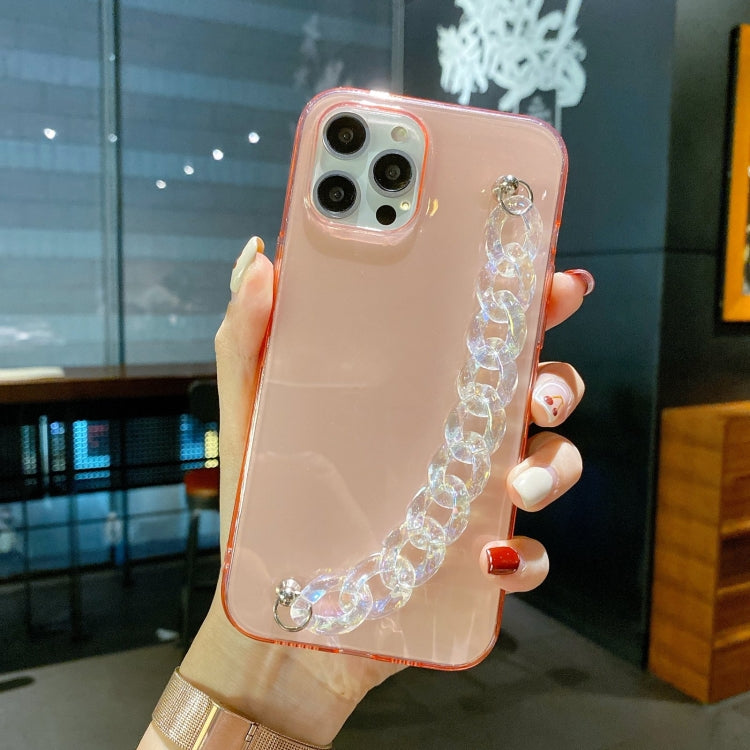 For iPhone 12 / 12 Pro Dream Color Bracelet Transparent Protective Case
