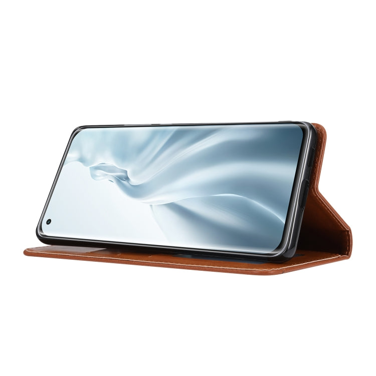 For Xiaomi Mi 11 Lite Knead Skin Texture Horizontal Flip Leather Case with Photo Frame & Holder & Card Slots & Wallet