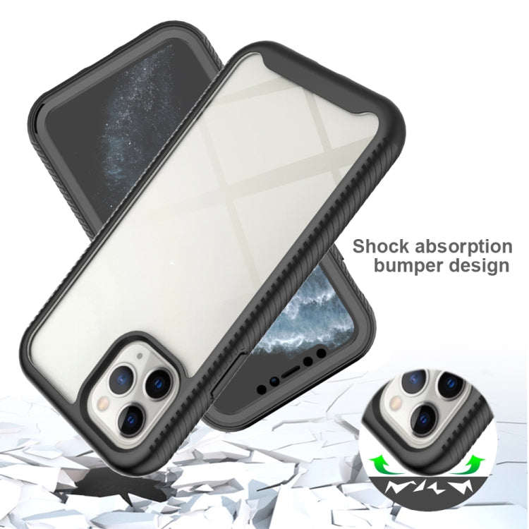 For iPhone 11 Pro Starry Sky Solid Color Series Shockproof PC + TPU Case with PET Film