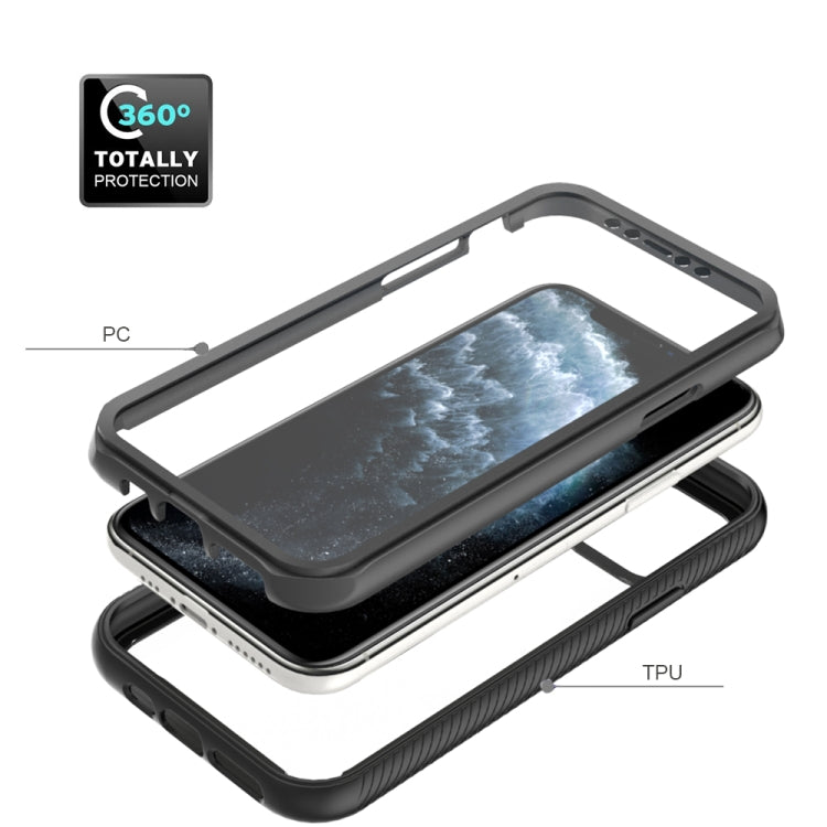 For iPhone 11 Pro Starry Sky Solid Color Series Shockproof PC + TPU Case with PET Film
