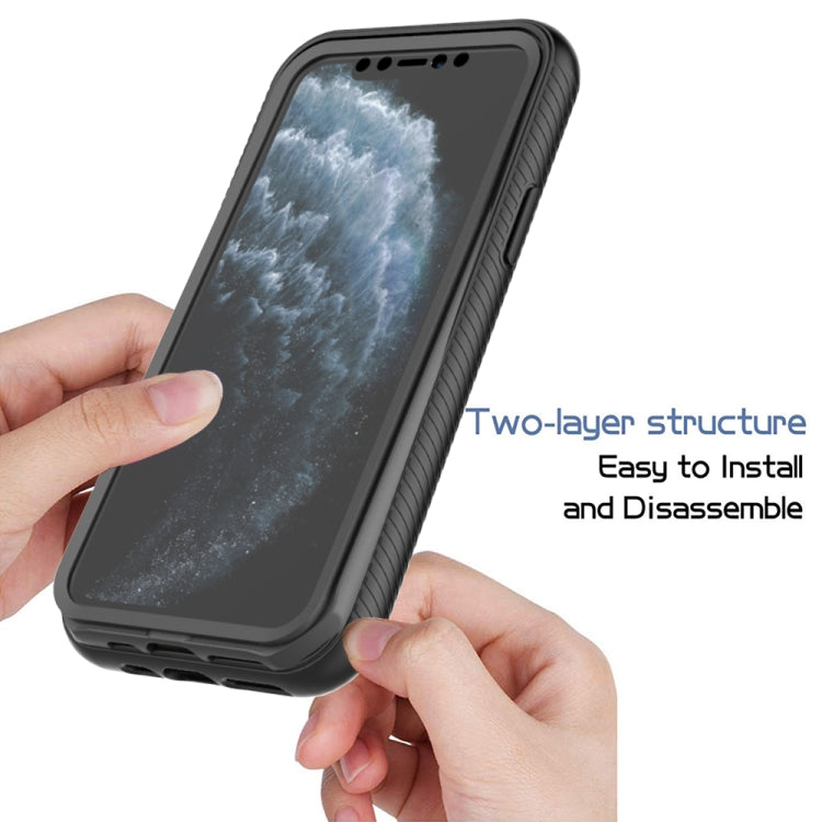 For iPhone 11 Pro Starry Sky Solid Color Series Shockproof PC + TPU Case with PET Film