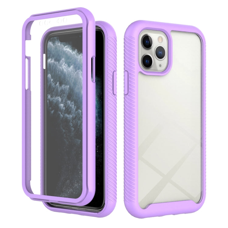 For iPhone 11 Pro Starry Sky Solid Color Series Shockproof PC + TPU Case with PET Film