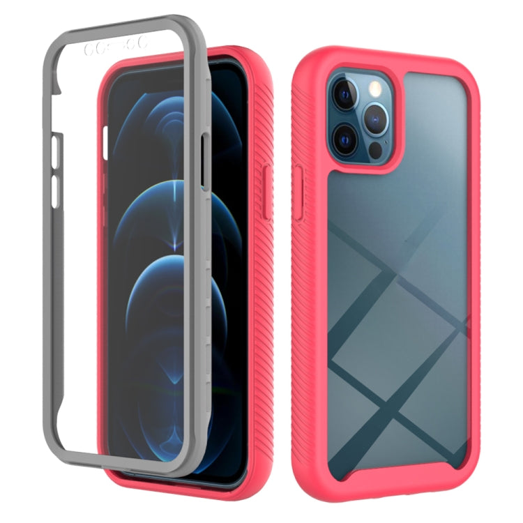 For iPhone 12 / 12 Pro Starry Sky Solid Color Series Shockproof PC + TPU Case with PET Film