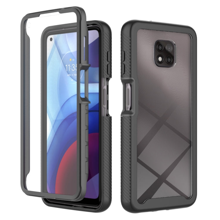 For Motorola Moto G Power(2021) Starry Sky Solid Color Series Shockproof PC + TPU Case with PET Film