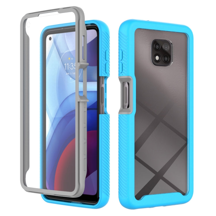 For Motorola Moto G Power(2021) Starry Sky Solid Color Series Shockproof PC + TPU Case with PET Film