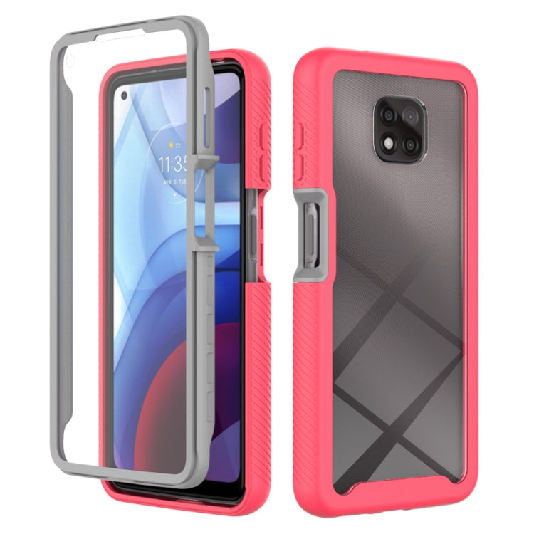 For Motorola Moto G Power(2021) Starry Sky Solid Color Series Shockproof PC + TPU Case with PET Film