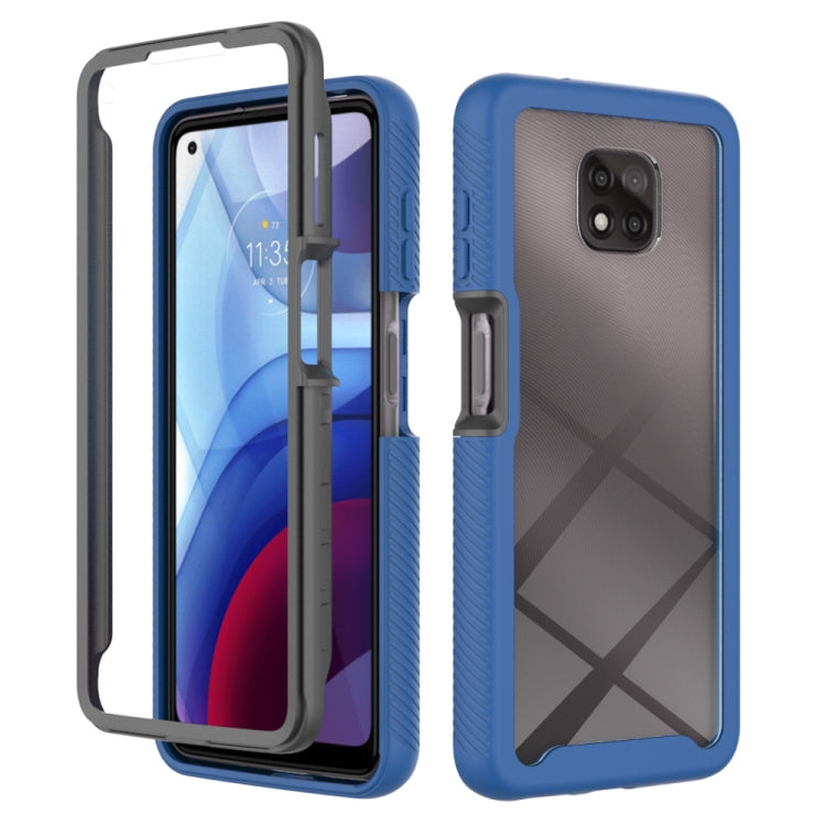 For Motorola Moto G Power(2021) Starry Sky Solid Color Series Shockproof PC + TPU Case with PET Film