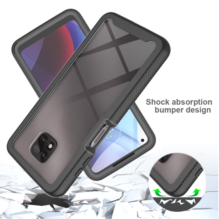 For Motorola Moto G Power(2021) Starry Sky Solid Color Series Shockproof PC + TPU Case with PET Film