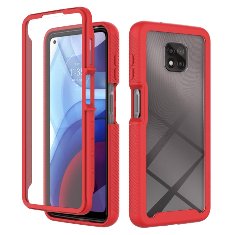 For Motorola Moto G Power(2021) Starry Sky Solid Color Series Shockproof PC + TPU Case with PET Film