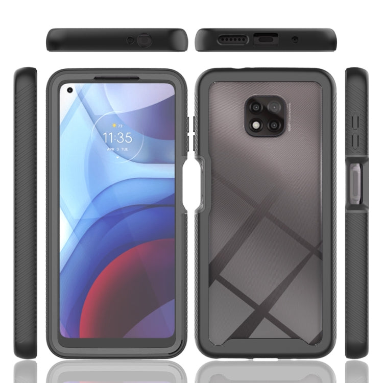 For Motorola Moto G Power(2021) Starry Sky Solid Color Series Shockproof PC + TPU Case with PET Film