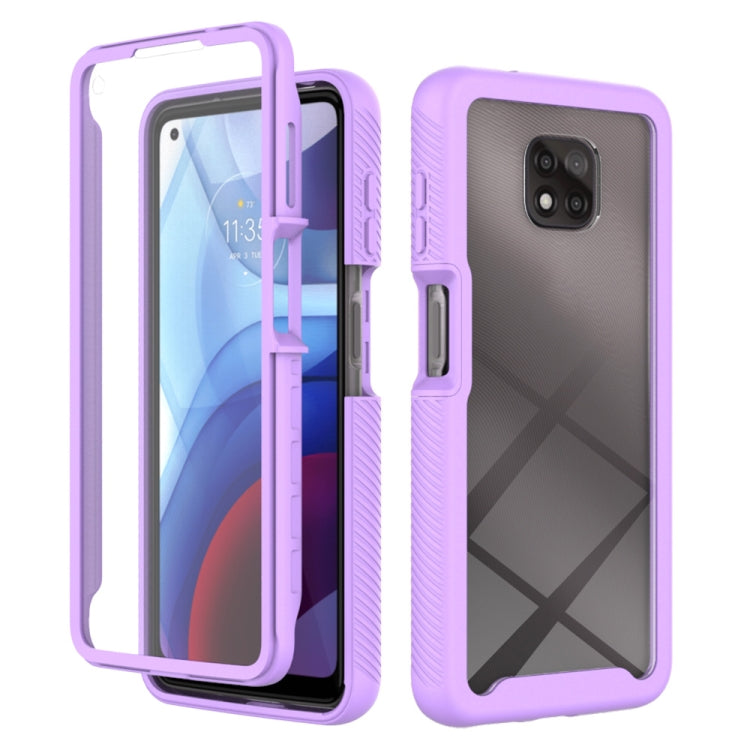 For Motorola Moto G Power(2021) Starry Sky Solid Color Series Shockproof PC + TPU Case with PET Film