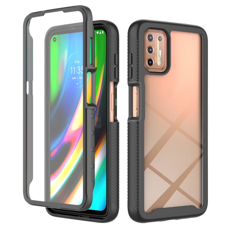 For Motorola Moto G9 Plus(2021) Starry Sky Solid Color Series Shockproof PC + TPU Case with PET Film