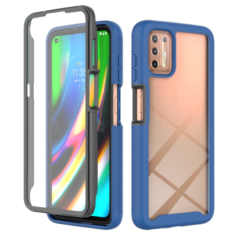 For Motorola Moto G9 Plus(2021) Starry Sky Solid Color Series Shockproof PC + TPU Case with PET Film
