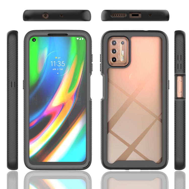 For Motorola Moto G9 Plus(2021) Starry Sky Solid Color Series Shockproof PC + TPU Case with PET Film