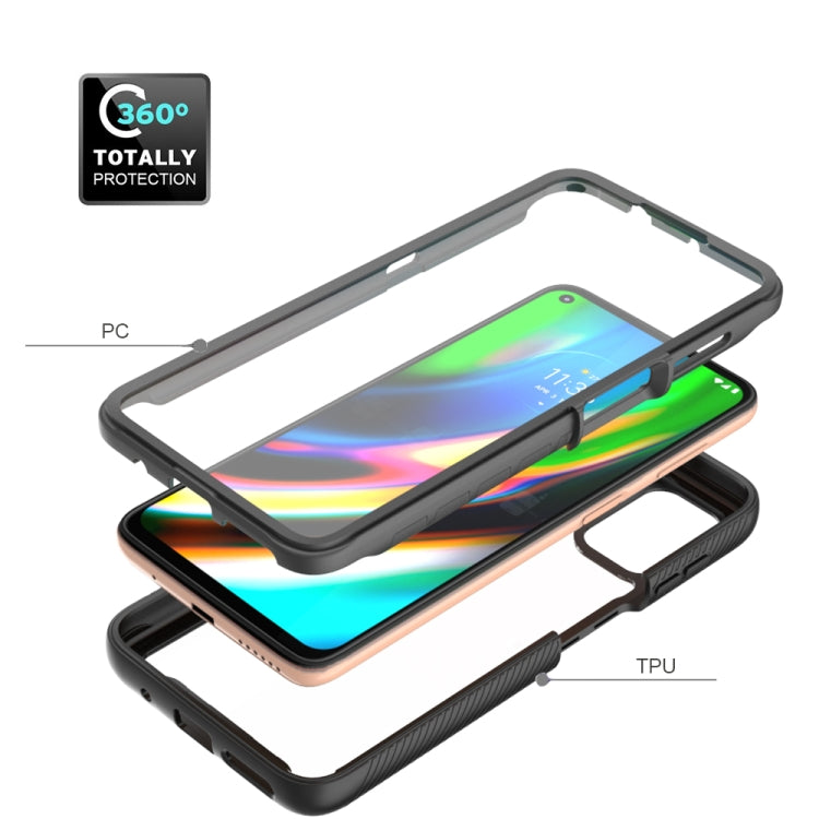 For Motorola Moto G9 Plus(2021) Starry Sky Solid Color Series Shockproof PC + TPU Case with PET Film
