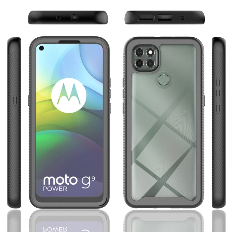 For Motorola Moto G9 Power(2021) Starry Sky Solid Color Series Shockproof PC + TPU Case with PET Film