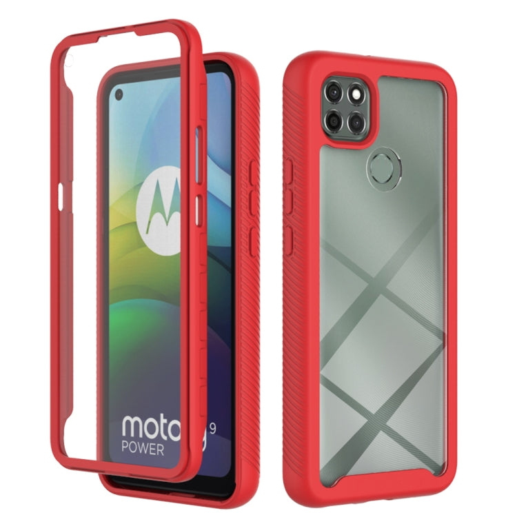 For Motorola Moto G9 Power(2021) Starry Sky Solid Color Series Shockproof PC + TPU Case with PET Film