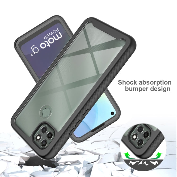 For Motorola Moto G9 Power(2021) Starry Sky Solid Color Series Shockproof PC + TPU Case with PET Film